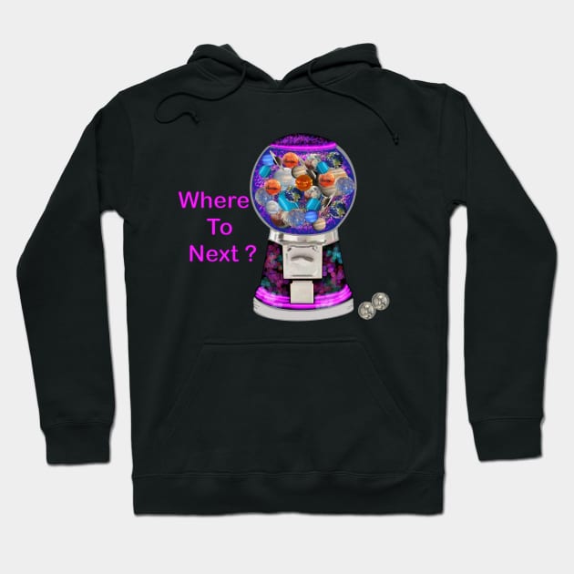 Where to next?. Hoodie by Keatos